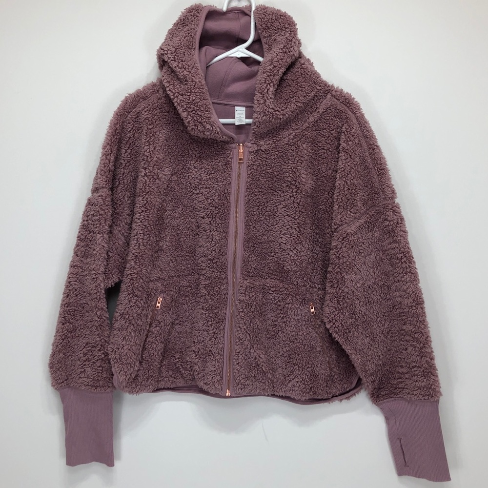 Athleta Lilac Reversible Hoodie Size XL